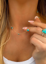 Load image into Gallery viewer, Turquoise Large Pony Club Necklace - Turnback Pony ™ - Necklace