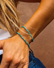 Load image into Gallery viewer, 3mm Kingman Nugget Turquoise with Matrix Bracelet
