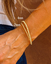 Load image into Gallery viewer, Gold Navajo Style Pearl Bracelet