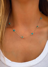 Load image into Gallery viewer, Turquoise Large Pony Club Necklace - Turnback Pony ™ - Necklace