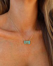 Load image into Gallery viewer, Triple Turquoise Bar Necklace