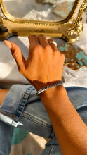 Load image into Gallery viewer, Silver Rondelle Navajo Style Pearls Bracelet - Turnback Pony ™ - Bracelet
