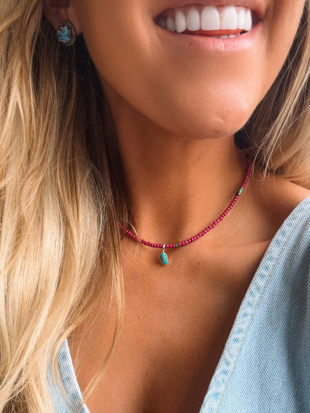 Beth’s Handmade Necklace in Purple - Turnback Pony ™ - 