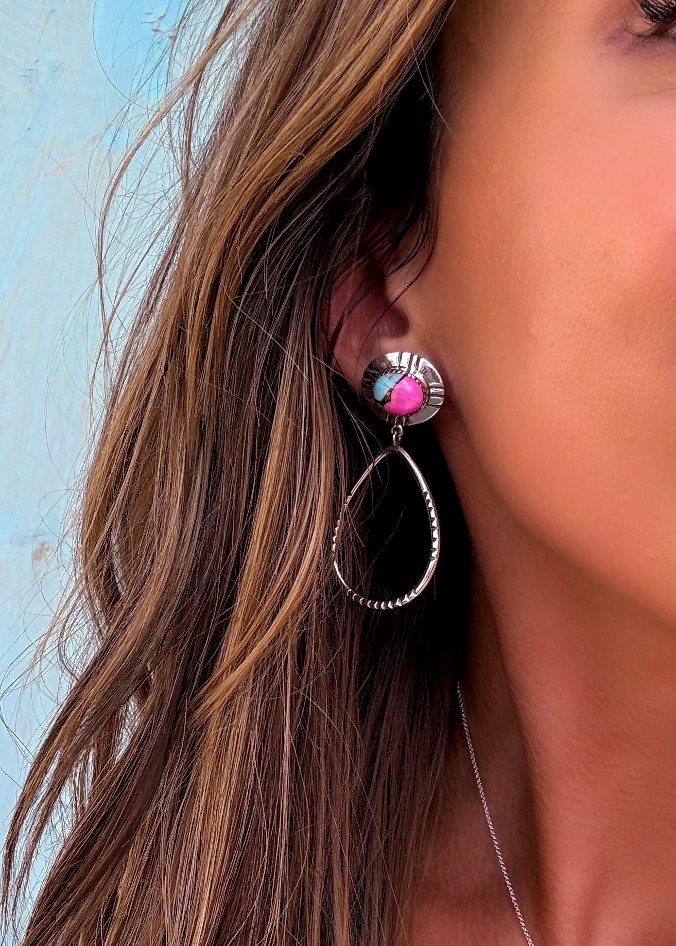 Jewelry Earrings Springtime Essence Pink Earring Top Tier Earrings