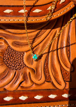 Load image into Gallery viewer, Alara Diamond and Turquoise Necklace - Turnback Pony ™ - Necklace