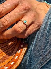 Load image into Gallery viewer, Gold Old English Ring - Turnback Pony ™ - Rings