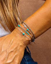 Load image into Gallery viewer, Sterling Silver and Kingman Bracelet Stack