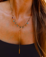 Load image into Gallery viewer, Kelsey's Charm and Turquoise gold Necklace Set