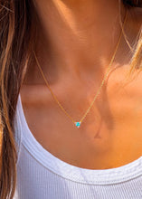 Load image into Gallery viewer, Alara Diamond and Turquoise Necklace - Turnback Pony ™ - Necklace