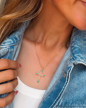 Load image into Gallery viewer, Veya Silver Cross Necklace