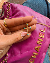 Load image into Gallery viewer, Veya Silver Cross Necklace