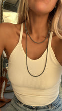 Load image into Gallery viewer, 3mm Silver Rondelle Navajo Style Pearl Necklace - Turnback Pony ™ - Necklaces
