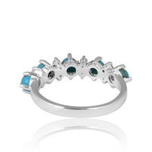 Load image into Gallery viewer, Scarlett Diamond & Turquoise Sterling Silver Ring