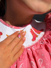 Load image into Gallery viewer, Dad’s Little Girl Cotton Candy Oval Necklace - Turnback Pony ™ - Necklace

