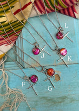 Load image into Gallery viewer, He Lives Necklace (Pink Dahlia)
