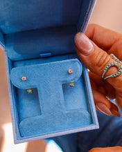 Load image into Gallery viewer, Sophia Diamond and Turquoise Earrings
