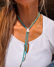 Load image into Gallery viewer, Dainty Turquoise Bolo Necklace
