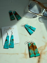 Load image into Gallery viewer, Turquoise Slab Earrings
