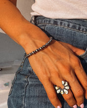 Load image into Gallery viewer, Wild Pony Rondelle and 6mm Navajo Style Pearl Bracelet

