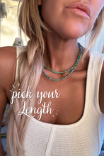 Load image into Gallery viewer, Lusk 3mm Turquoise Necklace - Turnback Pony ™ - Necklace
