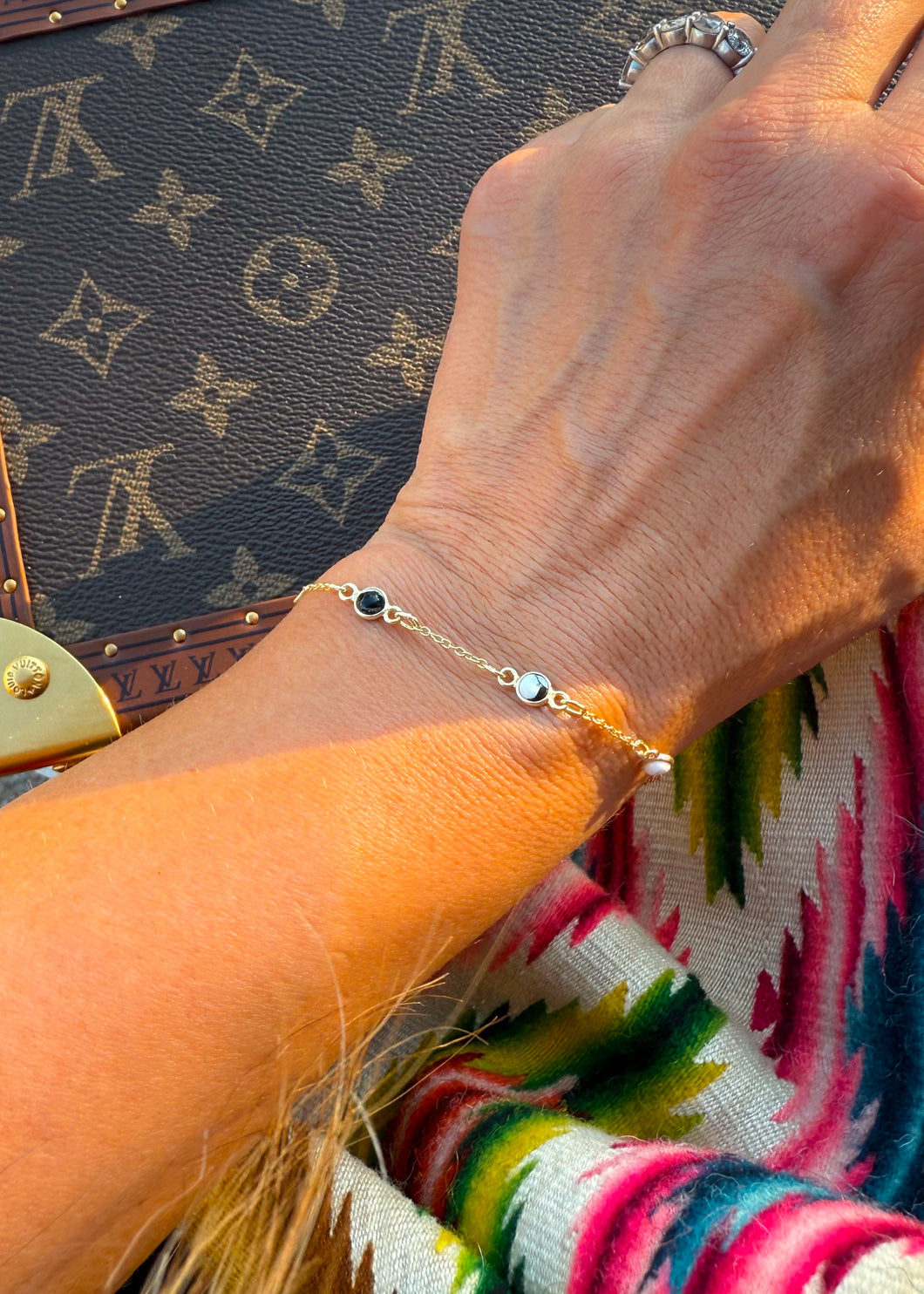 Dainty White Buffalo Pony Club Bracelet