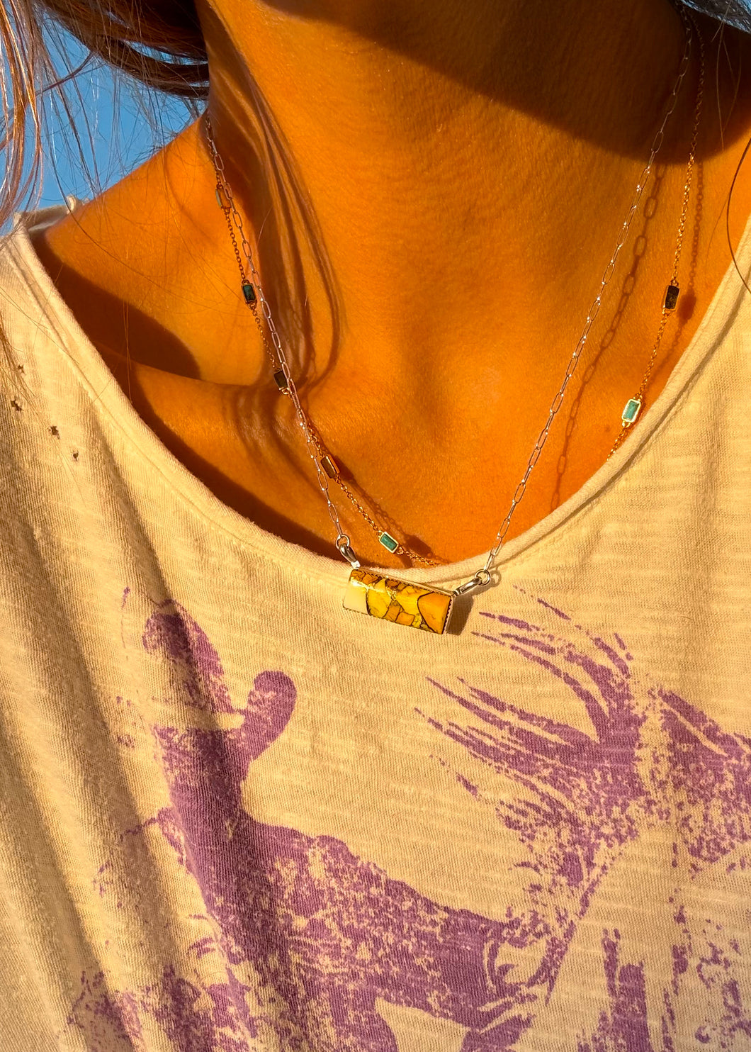 Dad’s Audrey Necklace Lemon