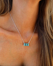 Load image into Gallery viewer, Triple Turquoise Bar Necklace
