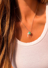 Load image into Gallery viewer, He Lives Silver (Turquoise) Necklace - Turnback Pony ™ - Necklaces
