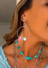 Load image into Gallery viewer, Paisley Hoop Earrings
