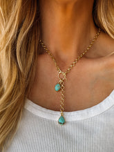 Load image into Gallery viewer, Gold Bronc Lariat Necklace
