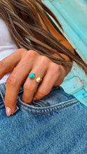 Load image into Gallery viewer, Coastal Charm Gold Adjustable Ring - Turnback Pony ™ - Ring
