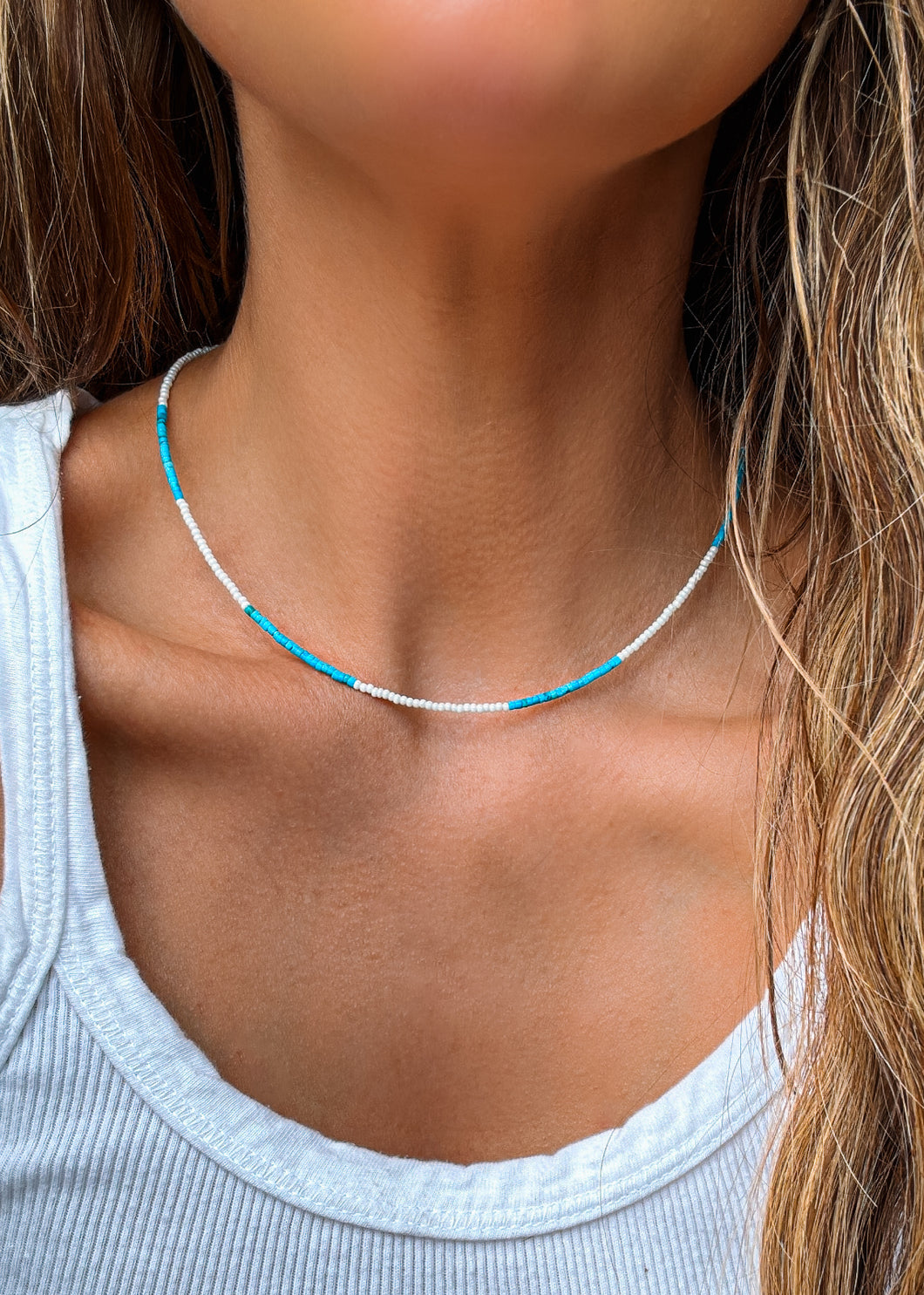 Blue Jeans Necklace - Turnback Pony ™ - Necklace