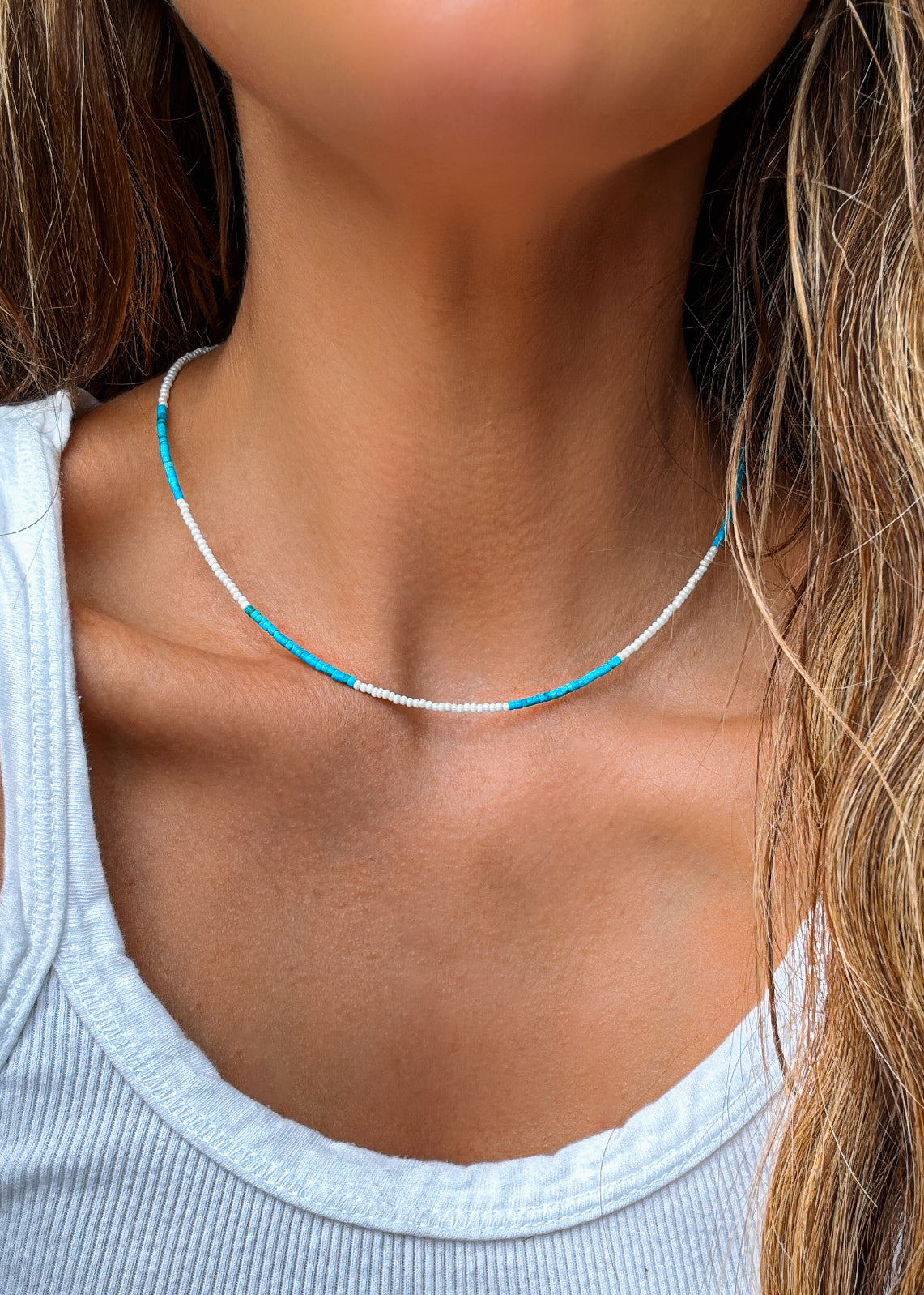 Blue Jeans Necklace - Turnback Pony ™ - Necklace