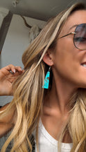Load image into Gallery viewer, Turquoise Slab Earrings
