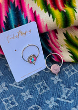 Load image into Gallery viewer, Doodle Hoops (Mostly Pink) - Turnback Pony ™ - Earrings
