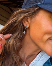 Load image into Gallery viewer, Dad’s Golden Hill Cross Earrings - Turnback Pony ™ - 
