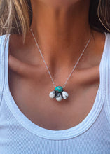 Load image into Gallery viewer, Midnight Petal Set - Turnback Pony ™ - Necklace earring set
