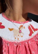 Load image into Gallery viewer, Dad’s Little Girl Cotton Candy Oval Necklace - Turnback Pony ™ - Necklace
