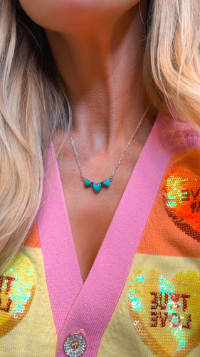 Vinita Turquoise Necklace - Turnback Pony ™ - Necklace