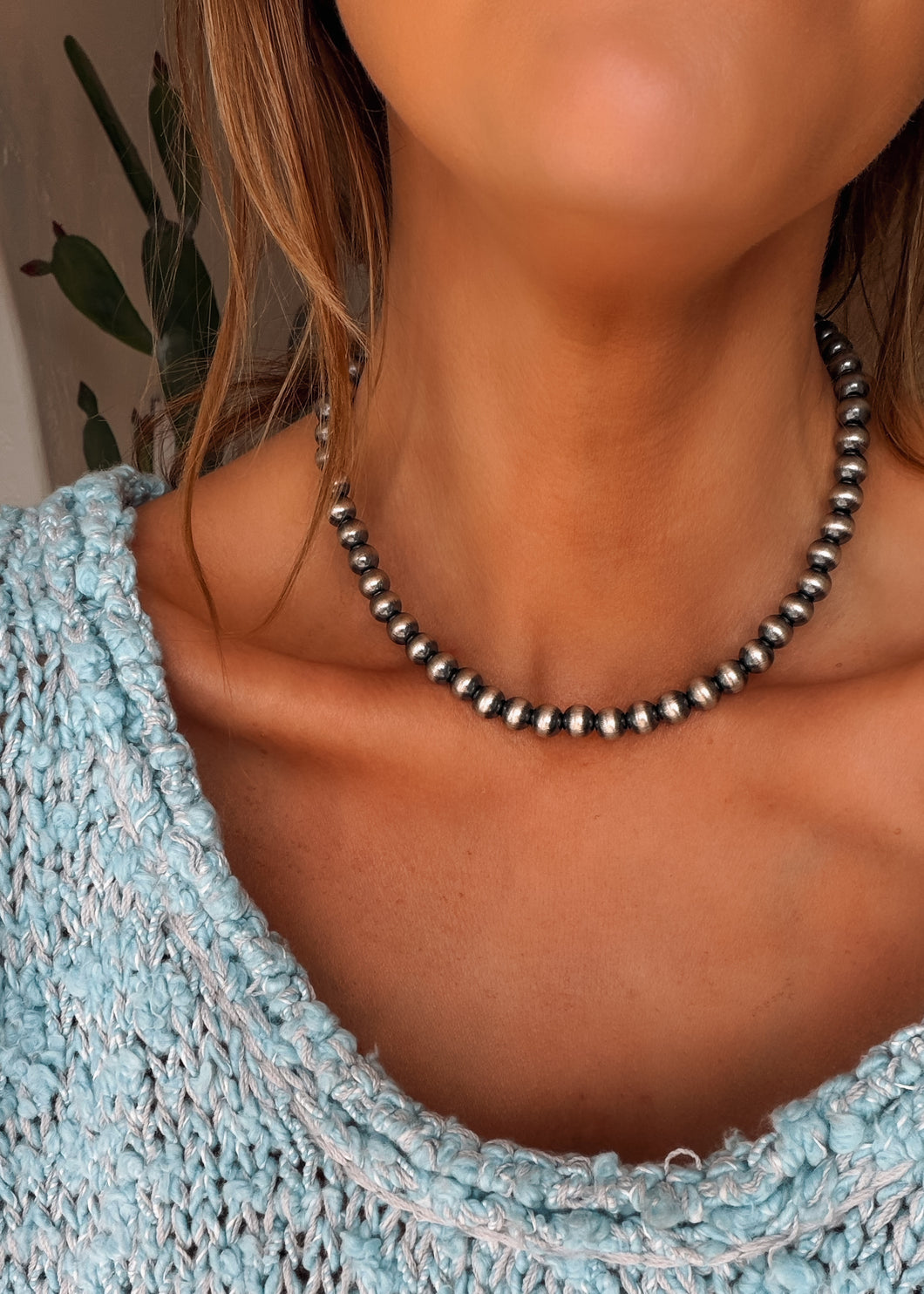 8mm 14” Navajo Style Pearls