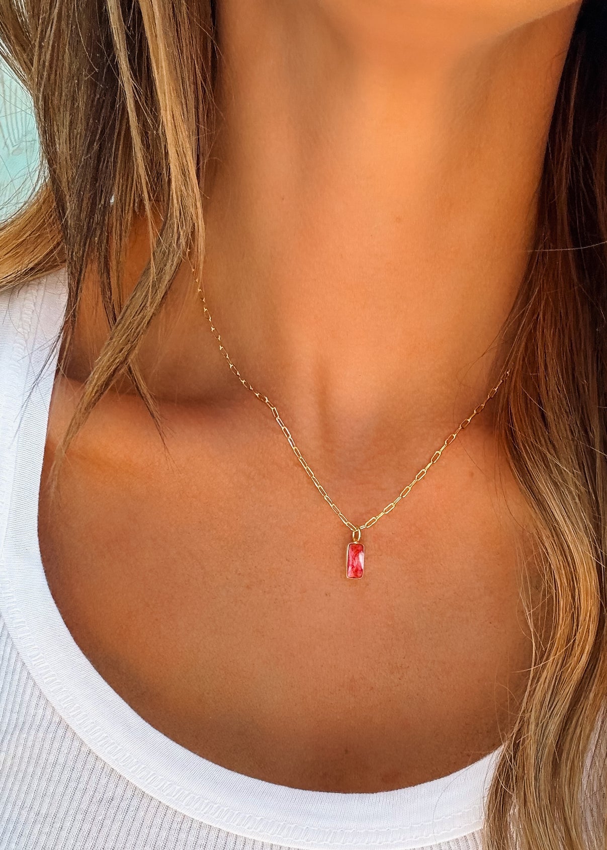 Pink Dahlia Charm - Turnback Pony ™ - Necklace