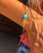 Load image into Gallery viewer, #64 Gold with Turquoise Bracelet
