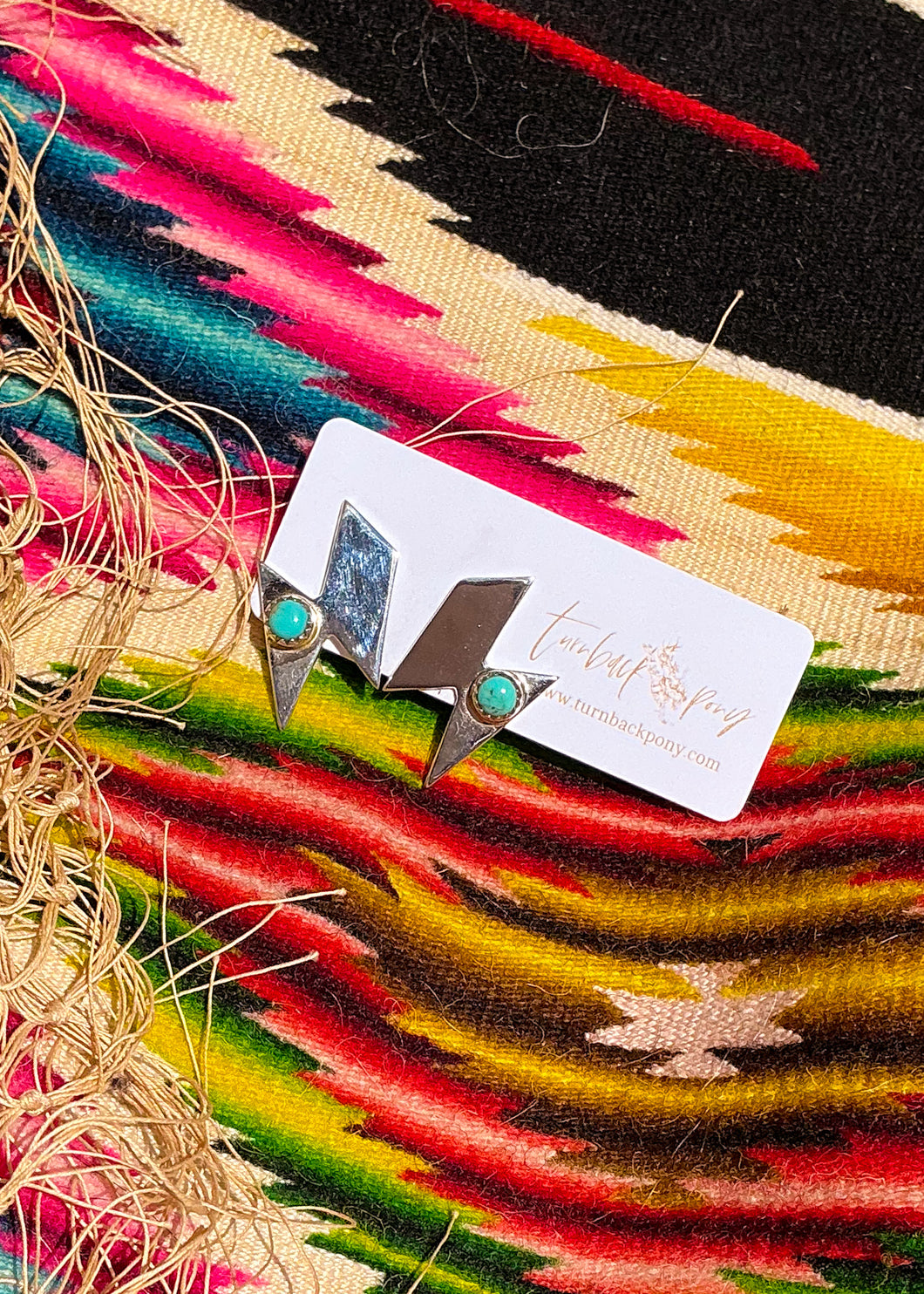 Lighting Bolt Studs - Turnback Pony ™ - Earrings