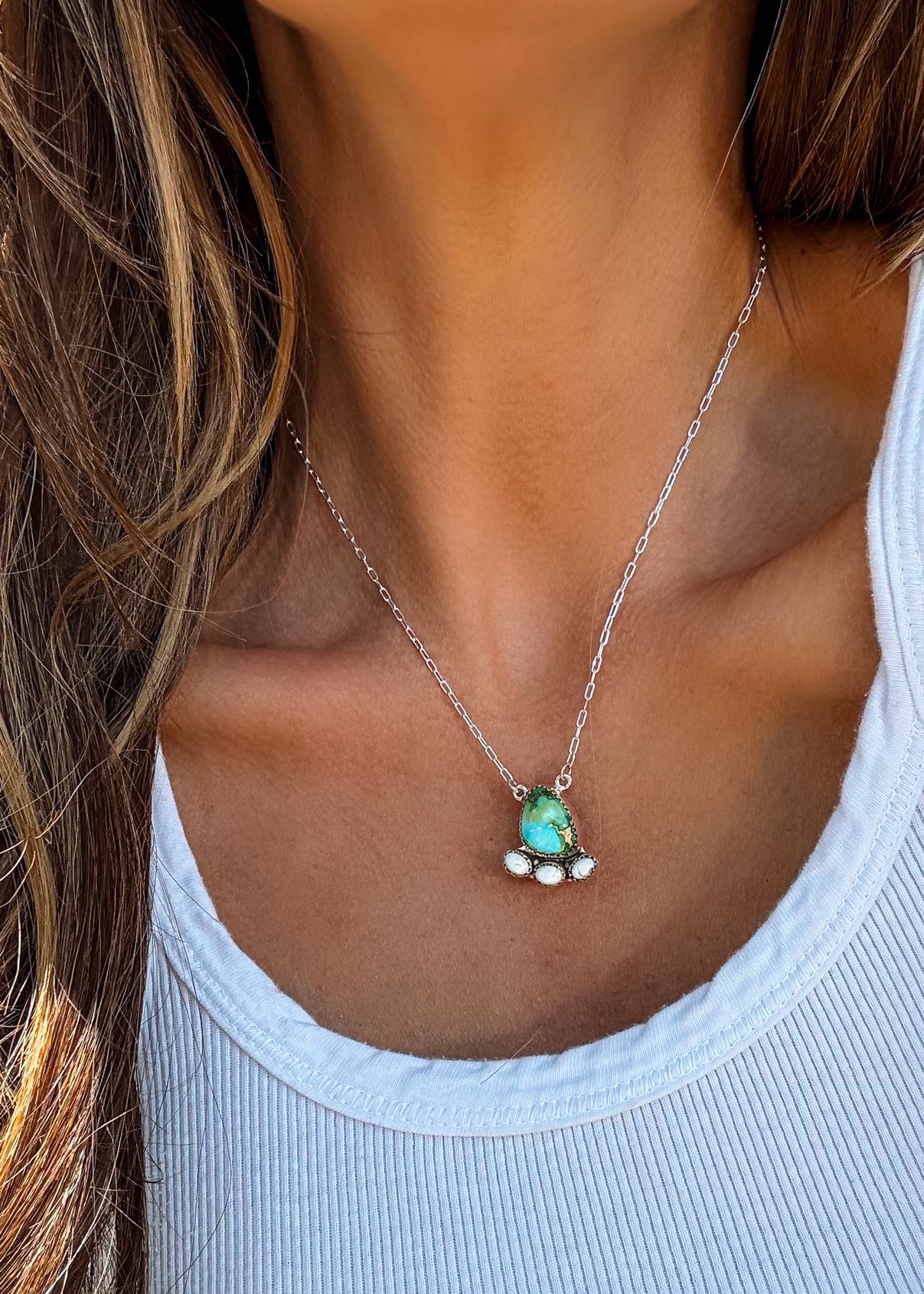 Ryn Necklace (pick your stone) - Turnback Pony ™ - NECK