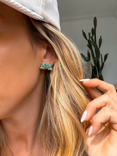 Lila Gold Earrings - Turnback Pony ™ - Ear