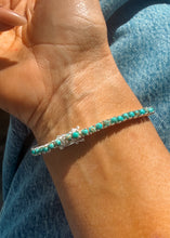 Load image into Gallery viewer, Turquoise Tennis Bracelet - Turnback Pony ™ - Bracelet

