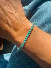 Load image into Gallery viewer, Turquoise Tennis Bracelet - Turnback Pony ™ - Bracelet
