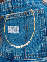 Load image into Gallery viewer, Freshwater Nugget Pearls Gold Navajo Style Pearl Necklace

