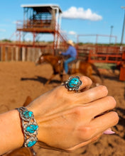 Load image into Gallery viewer, Vintage Texas Turquoise Ring Size 5
