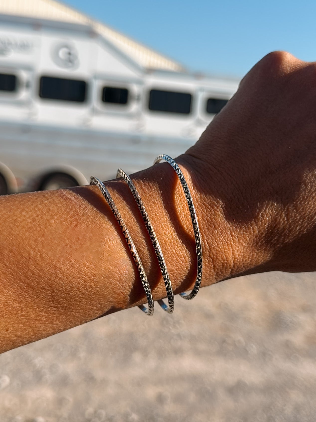 Stamped Sterling Silver Cuff - Turnback Pony ™ - Cuff